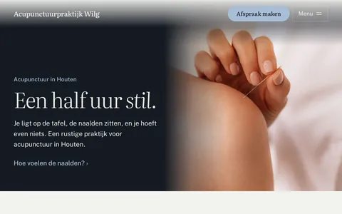 acupunctuur.desitesmid.nl: een rustige behandeling met naalden