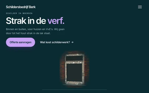 schilder.desitesmid.nl: een kozijn dat strak in de verf staat